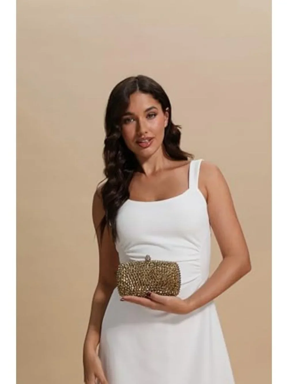 Sparkly Mini Crystal Clutch Purse for Women | Rhinestone Evening Bag, Wedding